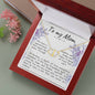 To My Mom Interlocking Hearts Everlasting Love Pendant