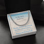 Cuban Chain Necklace with Happy Birthday Dad Card