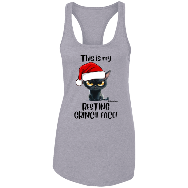Resting Grinch Face Women's Racerback Tank