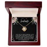 To My Soulmate Love Knot Necklace