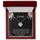 To My Soulmate Love Knot Necklace